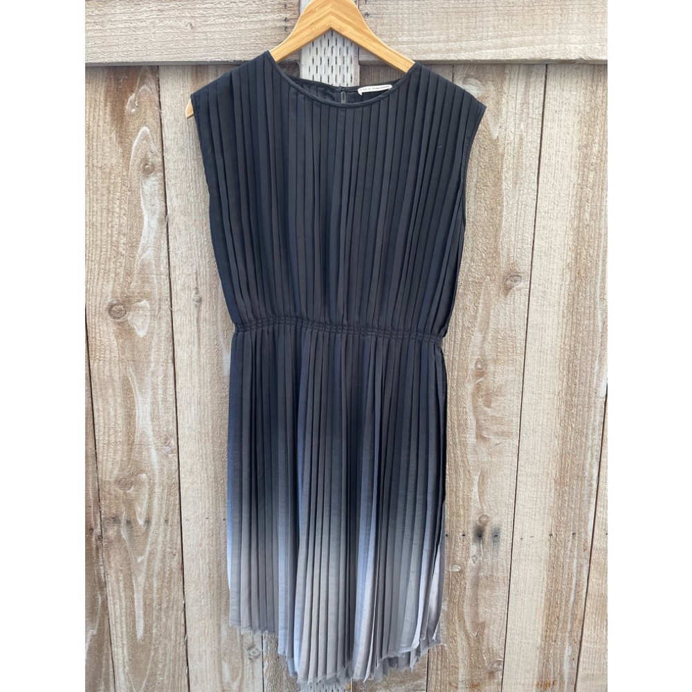 ULLA JOHNSON LILY BLACK OMBRÉ MIDI DRESS